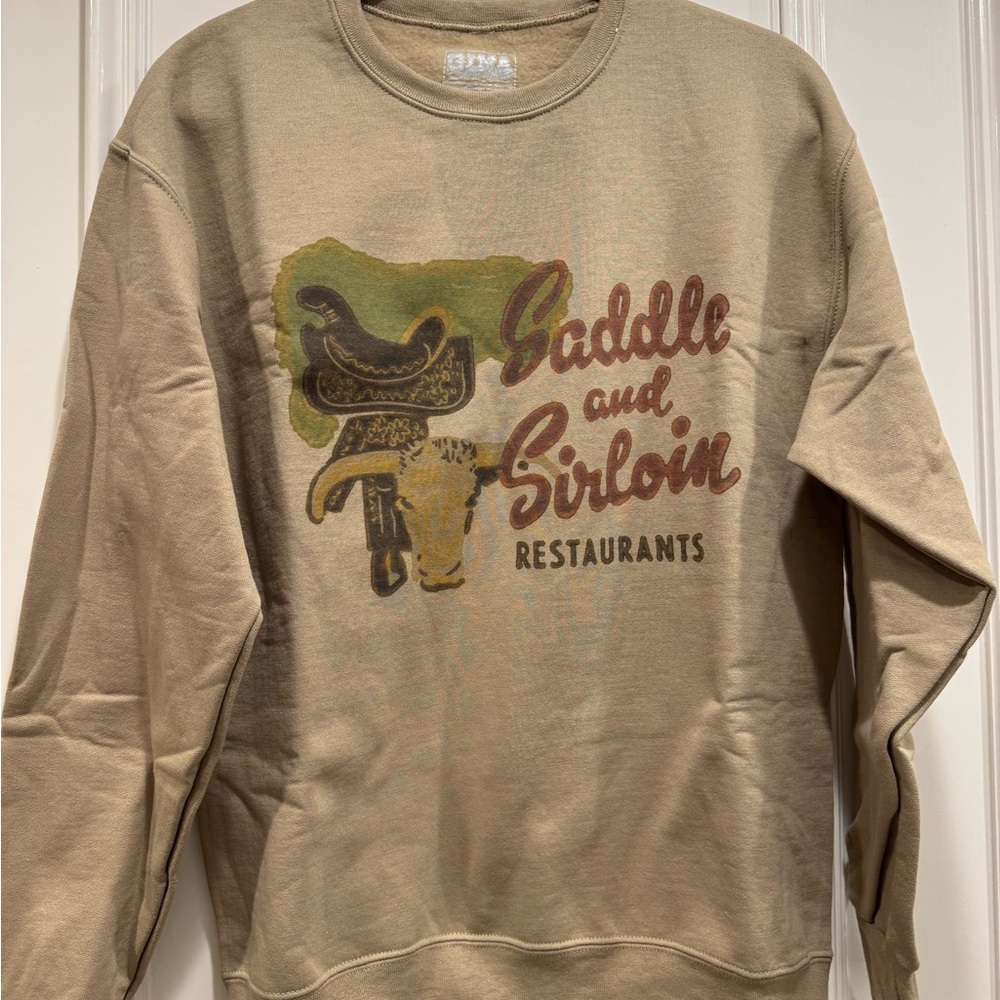 Saddle and Sirloin Tan Sweatshirt